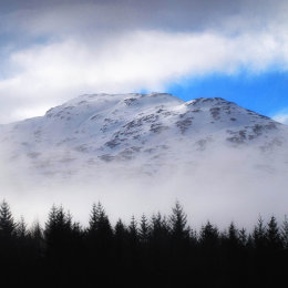 Misty Scottish Mountain