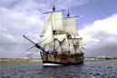 Barque Endeavour, Leaving Stanley Harbour