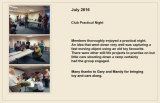 Club Practical Night. July 2016