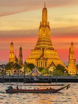 Wonderful Sunset At Was Arun Temple.  Photographer:  Jean Cuomo