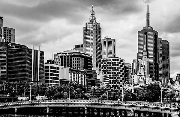 Melbourne in Mono