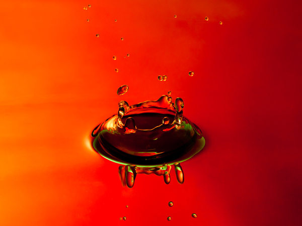 A splash of red