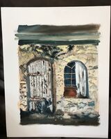 Derelict barn undercroft
