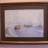 Hoar frost on the Grand Union, after Alan Firth