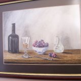 Roman glass jug with plums, after Roy Barley