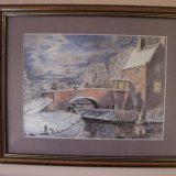 A snowy night on the Grand Union in the 1940’s, after Alan Firth