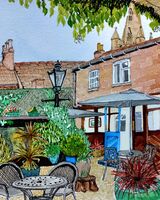 The Wheatsheaf garden, Oakham