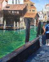The gondola boatyard of Squero di San Trovaso (17th century) in Venice