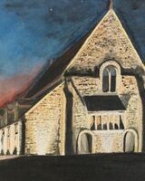 19. Oakham Castle’s Great Hall of 1190, floodlit around Christmas time  (Bruce Allison)