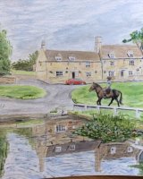 The Exeter Arms and duck house, Barrowden, Rutland