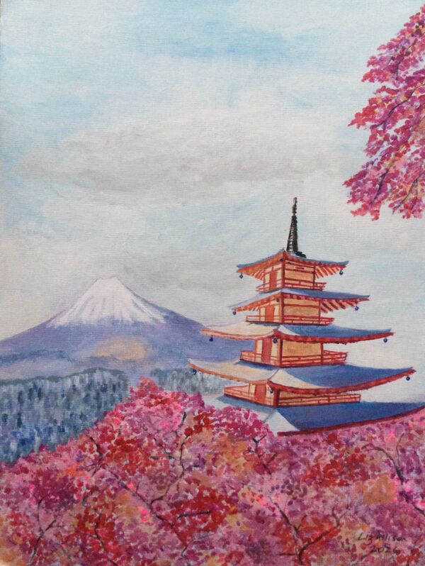 A view to Mount Fuji
