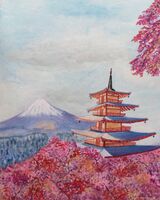 A view to Mount Fuji