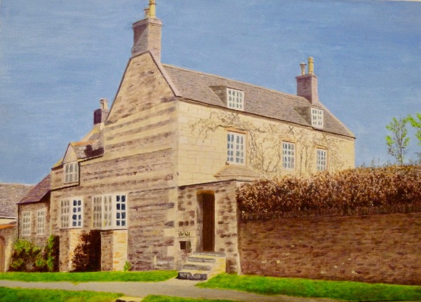 FEBRUARY Three Wells, Manton. Acrylic by Liz Allison