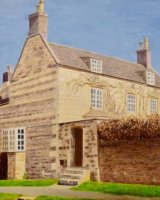 FEBRUARY Three Wells, Manton. Acrylic by Liz Allison
