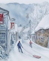 19. A snowy Northgate, Oakham