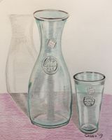 Carafe and glass