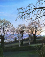 7.. Winter Sunrise, Ridlington. Keith Aldridge. Acrylic