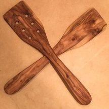 Greek olive wood spoons