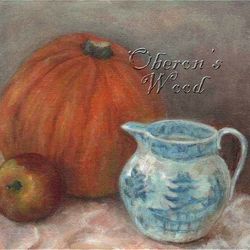 'Pumpkin & Little Blue Jug'