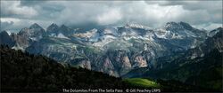 The Dolomites From The Sella Pass