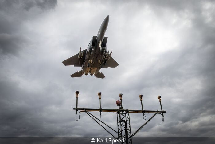 USAF F15 Coming Into Land