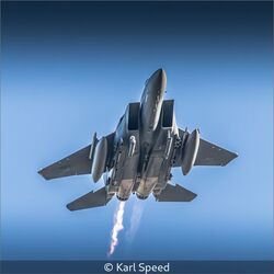 F15E Strike Eagle With Engine Issues