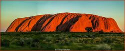 Sunset Over Ayers Rock