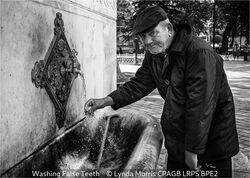 Washing False Teeth