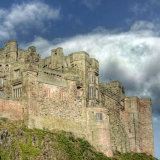 Bamburgh Castle from beach