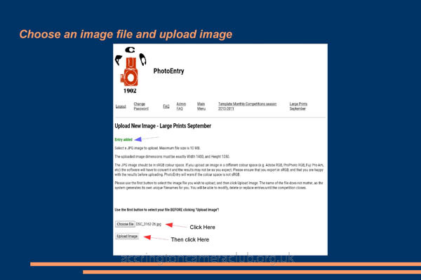 Uploading an Image