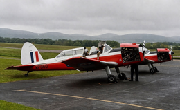 Chipmunks at RAF Turnhouse, 1986.