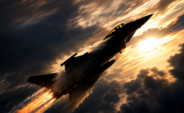 Typhoon pulling skywards