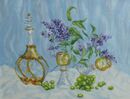 Decanter and Lilac