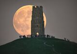 Glastonbury Tor Supermoon