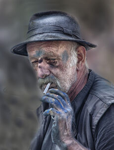 Portrait street artist