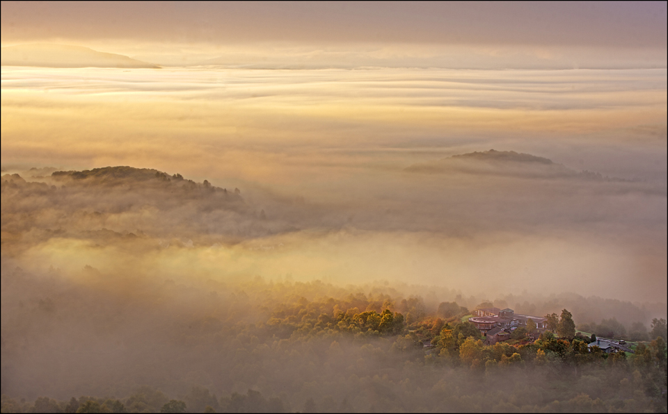 Cloud Inversion at Daybreak