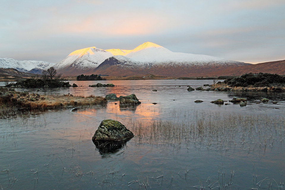 Awakening Sun on Blackmount Glencoe