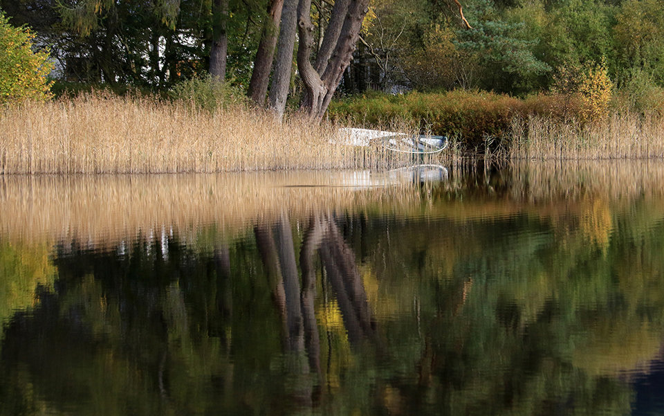 Boat and Loch Reflections
