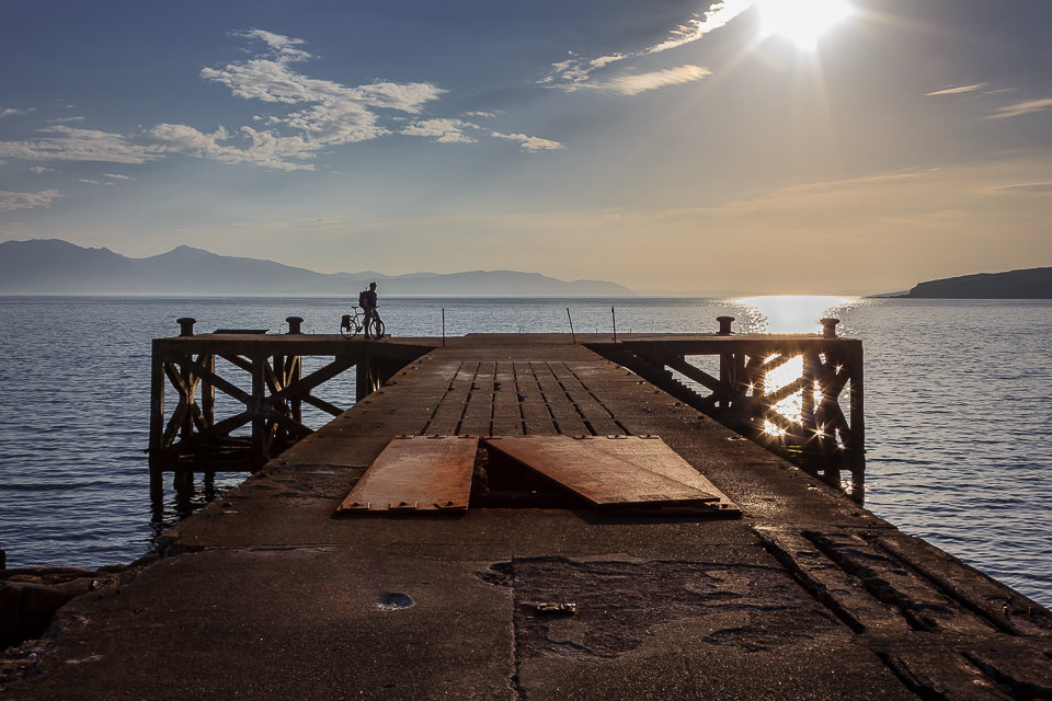 Cyclist at Sunset