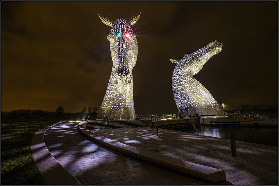 Kelpies at Night