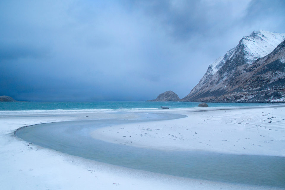 Snowy Beach