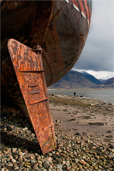 Beached Trawler, Corpach