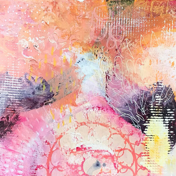 Abstract in Pinks and Purples 5