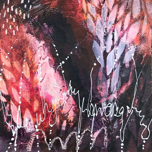Abstract in Pinks and Purples 3
