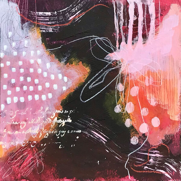 Abstract in Pinks and Purples 4