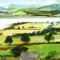 Across The Severn I. Acrylic