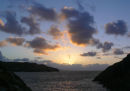 WINTER SUNSET OVER CARREG ONNEN BAY
