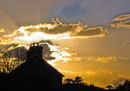 STORMY SUNSET SKIES OVER DINAS, NEAR FISHGUARD