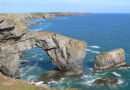 THE GREEN BRIDGE OF WALES AT STACK ROCKS