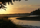 SUNSET OVER THE NEVERN RIVER ESTUARY, NEWPORT